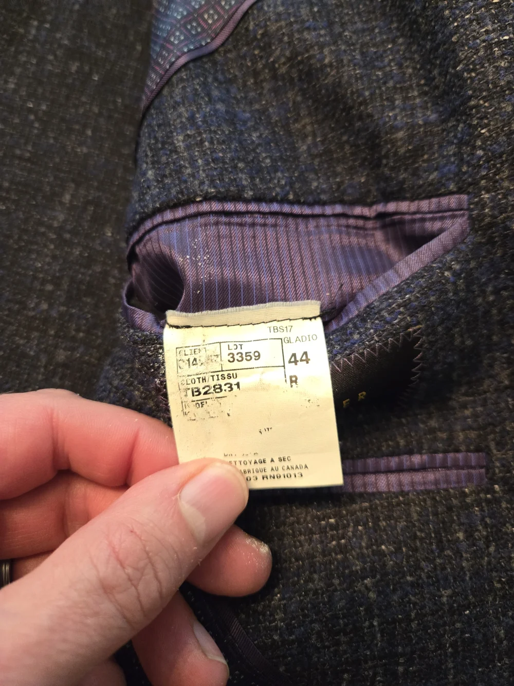 Ted Baker Men's Textured Navy Sport Coat